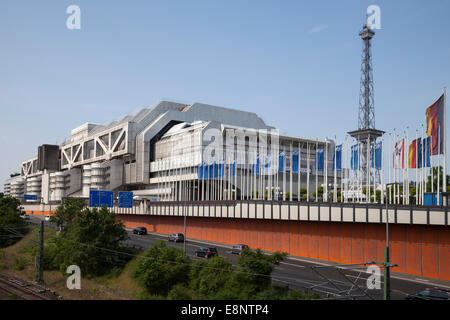 International Congress Centre, with the radio tower,  Westend quarter, Berlin, Germany, Europe Stock Photo