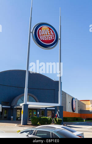 A Dave and Busters at the Great Mall in Milpitas California.  Dave and Busters just went public with an IPO Stock Photo