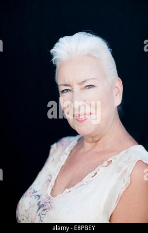 Portrait of elderly woman Stock Photo