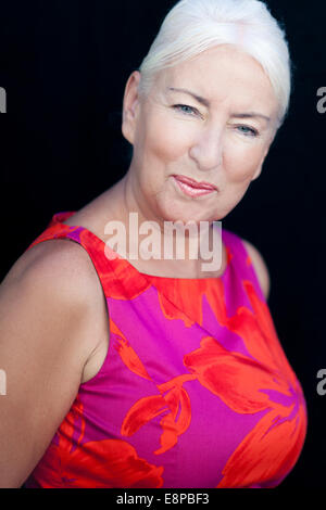 Portrait of elderly woman Stock Photo