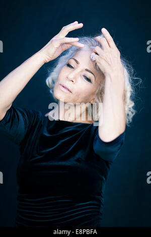 Portrait of beautiful senior woman Stock Photo