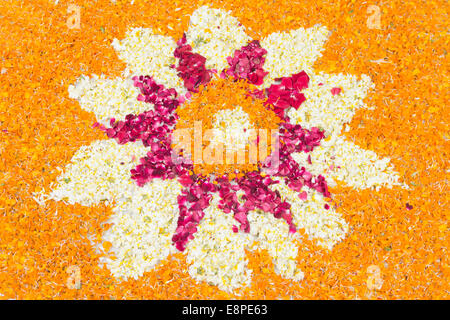 indian Culture Rangoli Stock Photo