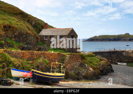 Mullion Cove, Cornwall, England, United Kingdom Stock Photo