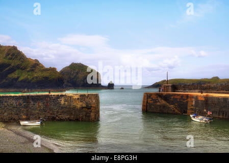 Mullion Cove, Cornwall, England, United Kingdom Stock Photo