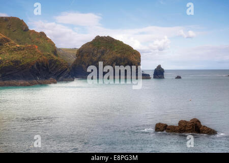 Mullion Cove, Cornwall, England, United Kingdom Stock Photo