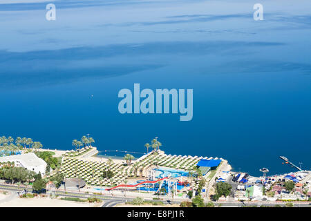 Tiberias is a city on the western shore of the Sea of Galilee Stock Photo