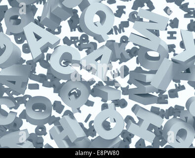 3d letters background Stock Photo