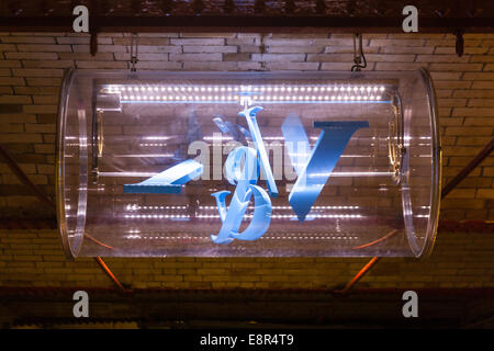 V&A Victoria and Albert museum sign, South Kensington passageway, London, England, United Kingdom. Stock Photo