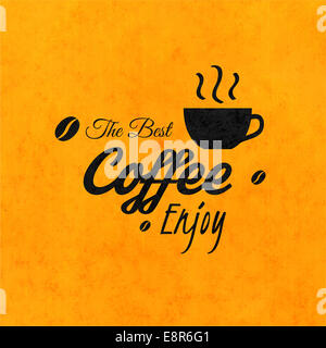 Menu for restaurant, the best coffee enjoy, use for cafe, bar of coffeehouse Stock Photo