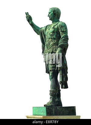 Statue of Emperor Marcus Nerva  in Rome, Italy Stock Photo