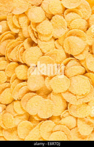 Corn flakes background texture closeup Stock Photo - Alamy