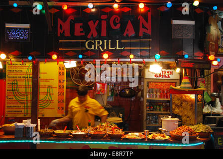 Mexican Grill at Camden Lock Market, London UK Stock Photo