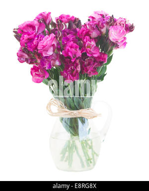 bunch of  mauve eustoma flowers Stock Photo