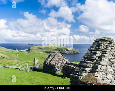 Eshaness peninsula, the old haaf fishing station at Stenness, Shetland islands, Scotland. (Large format sizes available) Stock Photo