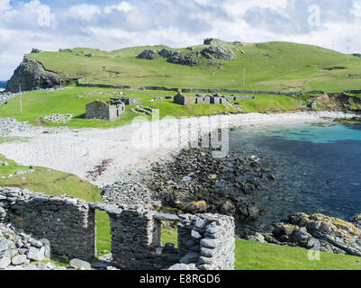 Eshaness peninsula, the old haaf fishing station at Stenness, Shetland islands, Scotland. (Large format sizes available) Stock Photo