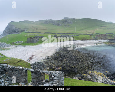 Eshaness peninsula, the old haaf fishing station at Stenness, Shetland islands, Scotland. (Large format sizes available) Stock Photo