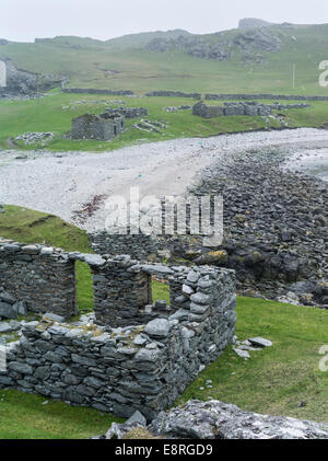 Eshaness peninsula, the old haaf fishing station at Stenness, Shetland islands, Scotland. (Large format sizes available) Stock Photo