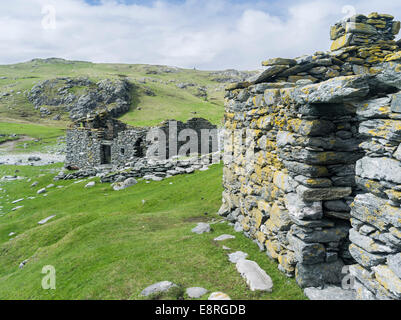 Eshaness peninsula, the old haaf fishing station at Stenness, Shetland islands, Scotland. (Large format sizes available) Stock Photo