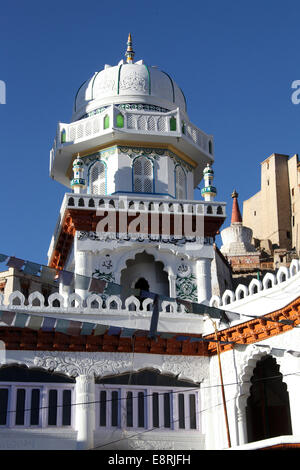 Jama Masjid Mosque in the centre of Leh Stock Photo