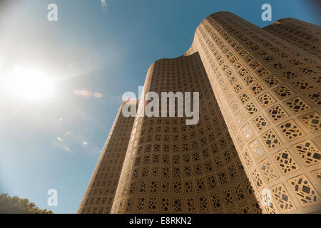 Visitors to the New York Hall of Science in Flushing Meadows Corona Park in in Queens in New York Stock Photo