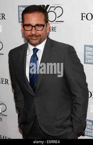 NEW YORK-OCT 10: Actor Steve Carell attends the 'Foxcatcher' premiere at the 52nd New York Film Festival at Alice Tully Hall on October 10, 2014 in New York City. Stock Photo