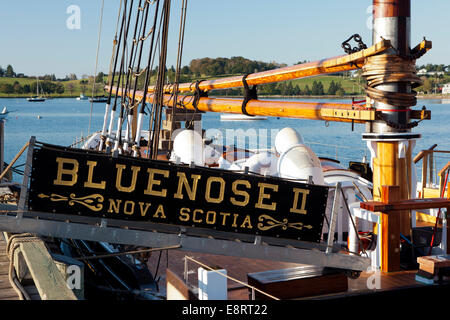 Bluenose II in Lunenburg - Nova Scotia, Canada Stock Photo
