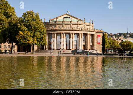 Opera House, Staatstheater, Stuttgart State Theatre, in Schlossgarten park, Stuttgart, Baden-Württemberg, Germany Stock Photo