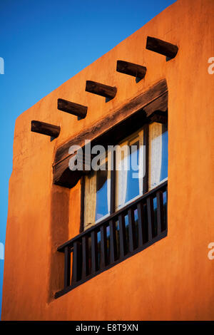 Adobe Building Windows Post Adobe Building Stock Photo - Alamy