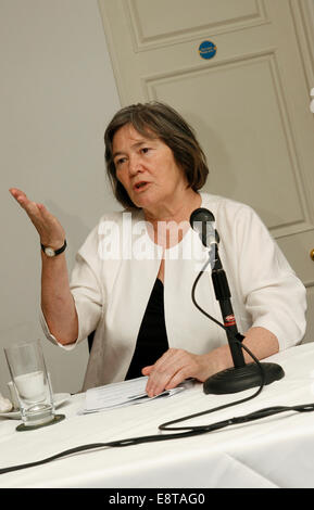 Former Labour Member of Parliament for Birmingham Ladywood Clare Short at a conference for Gaza in London Stock Photo