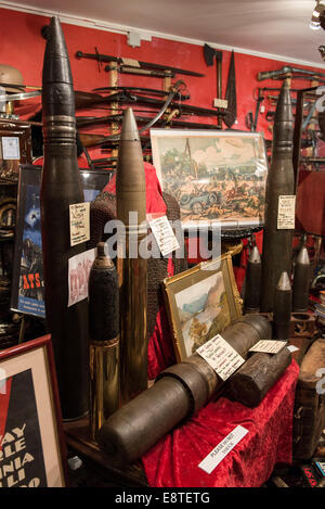 Interior of The Lanes Armory shop in Brighton selling militaria ...