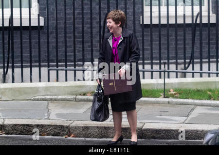 London, UK. 14th October, 2014. Baroness Stowell leaves Downing street after the weekly cabinet meeting. Credit:  amer ghazzal/Alamy Live News Stock Photo