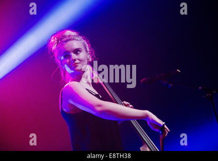 Glasgow, UK. 13th Oct, 2014. Grace Chatto of Clean Bandit performs on stage at O2 Academy on October 13, 2014 in Glasgow, United Kingdom. Credit:  Sam Kovak/Alamy Live News Stock Photo