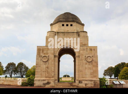 Entrance to Cabaret Rouge British cemetery for First World War Commonwealth graves. Souchez, Nord-Pas-de-Calais, France, Europe. Stock Photo