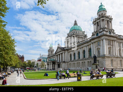 Belfast City Hall, Donegall Square, Belfast, Northern Ireland, UK Stock Photo