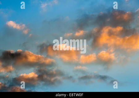 Clouds at sunset, Wales, UK Stock Photo