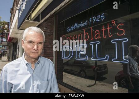 Los Angeles, California, USA. 3rd Sep, 2014. Jeff Kavin, owner of Greenblatt's Delicatessen in West Hollywood. © Ringo Chiu/ZUMA Wire/Alamy Live News Stock Photo