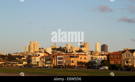 Marina District before sunset, San Francisco, California Stock Photo