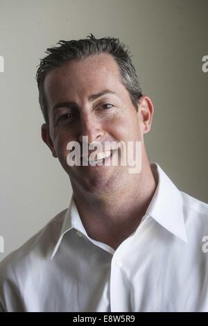 Los Angeles, California, USA. 15th Sep, 2014. Ryan Bernath, investment banker at B. Riley & Co. © Ringo Chiu/ZUMA Wire/Alamy Live News Stock Photo