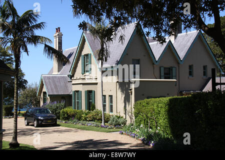 Kirribilli House is the official residence of the Australian Prime Minister in Sydney, New South Wales. Stock Photo