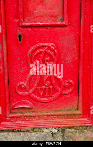 Edward the Seventh Post Box Stock Photo