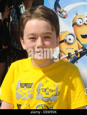 Universal Studios Hollywood premieres 'Despicable Me Minion Mayhem'  Featuring: Benjamin Stockham Where: Los Angeles, California, United States When: 11 Apr 2014 Stock Photo
