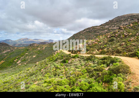 Kamiesberg pass, dirt road between Leliefontein and Garies, South Africa Stock Photo