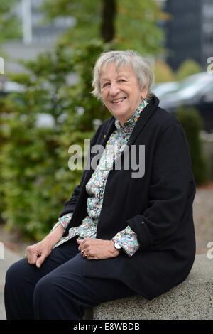 Ingrid Noll, at the 66. Frankfurt Book Fair in Frankfurt Main, Germany, October 2014. Stock Photo