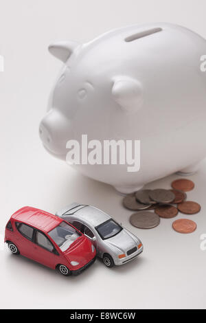 Car model piggy bank Stock Photo