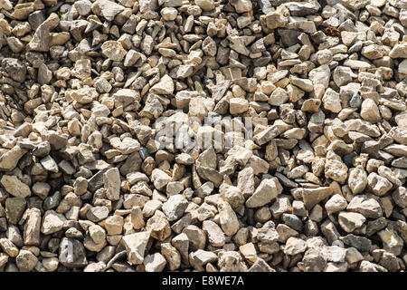 Gravel texture 2. A pile of stone chips Stock Photo