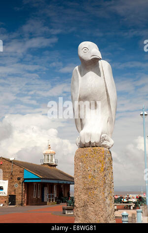 UK, England, Lancashire, Morecambe, Stone Jetty, Tern Project, mythical bird sculpture Stock Photo