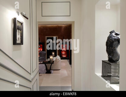 Luxury living room and entrance in a private house Stock Photo