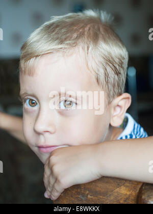 Beautiful cute young boy Stock Photo