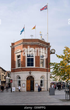 18th century Old Town Hall 1753 Grade II listed building in High Street, Maidstone, Kent, England, UK, Britain Stock Photo