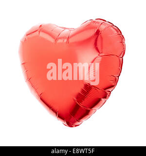 Red heart balloon Stock Photo